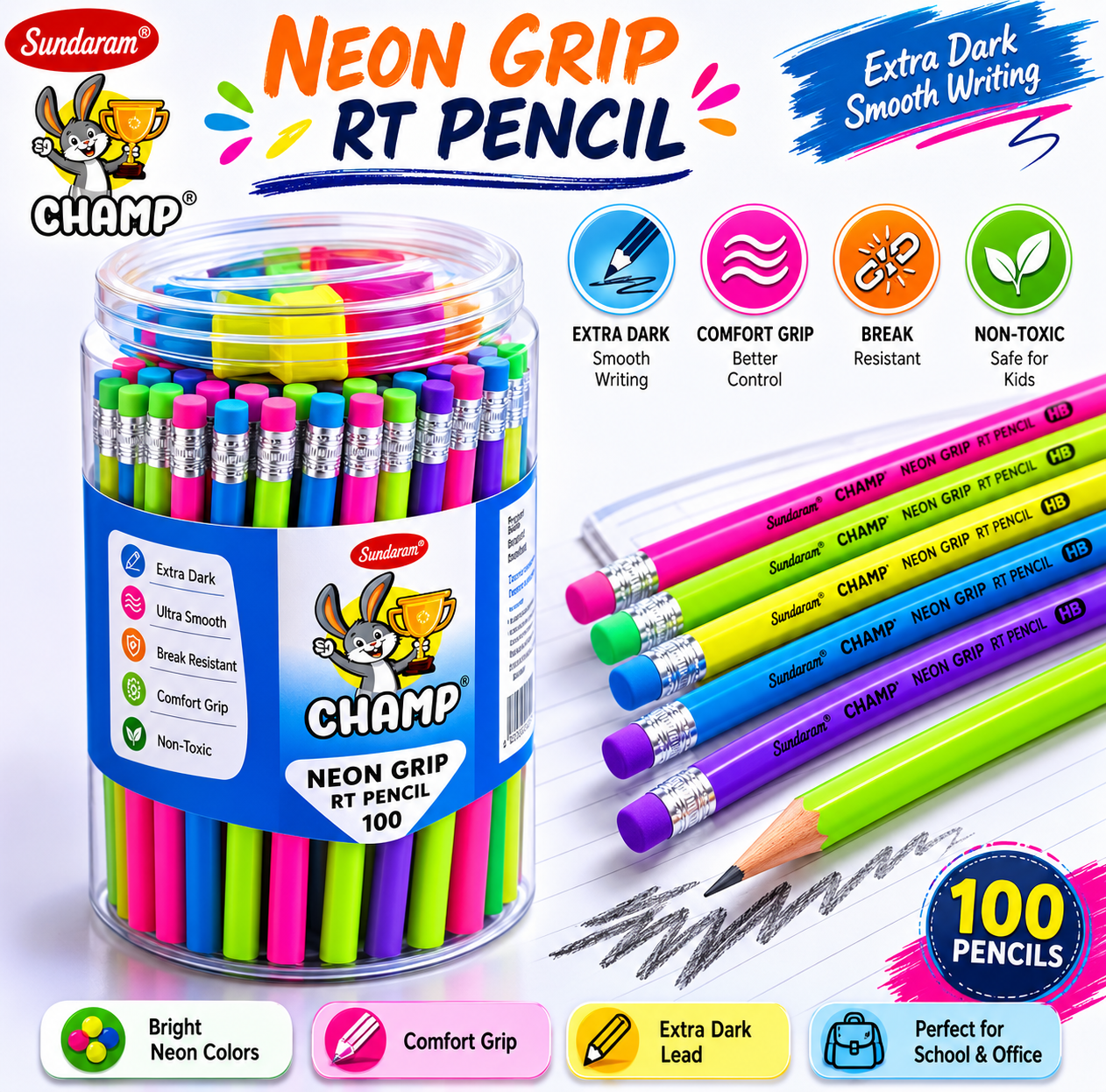 Back to School Mega Combo Stationery Set – Pencils, Crayons, Erasers & Sharpeners