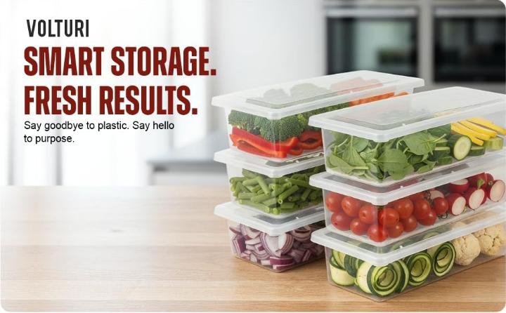 Fridge Storage Containers (Pack of 6)