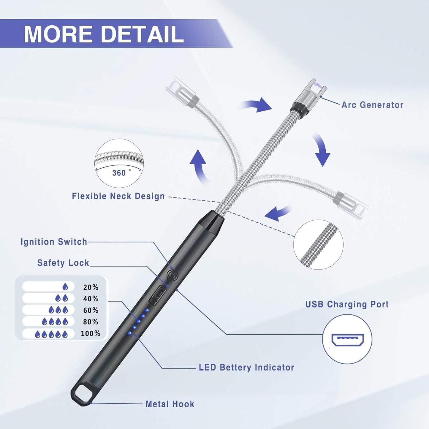 Rechargeable Electric Gas Lighter