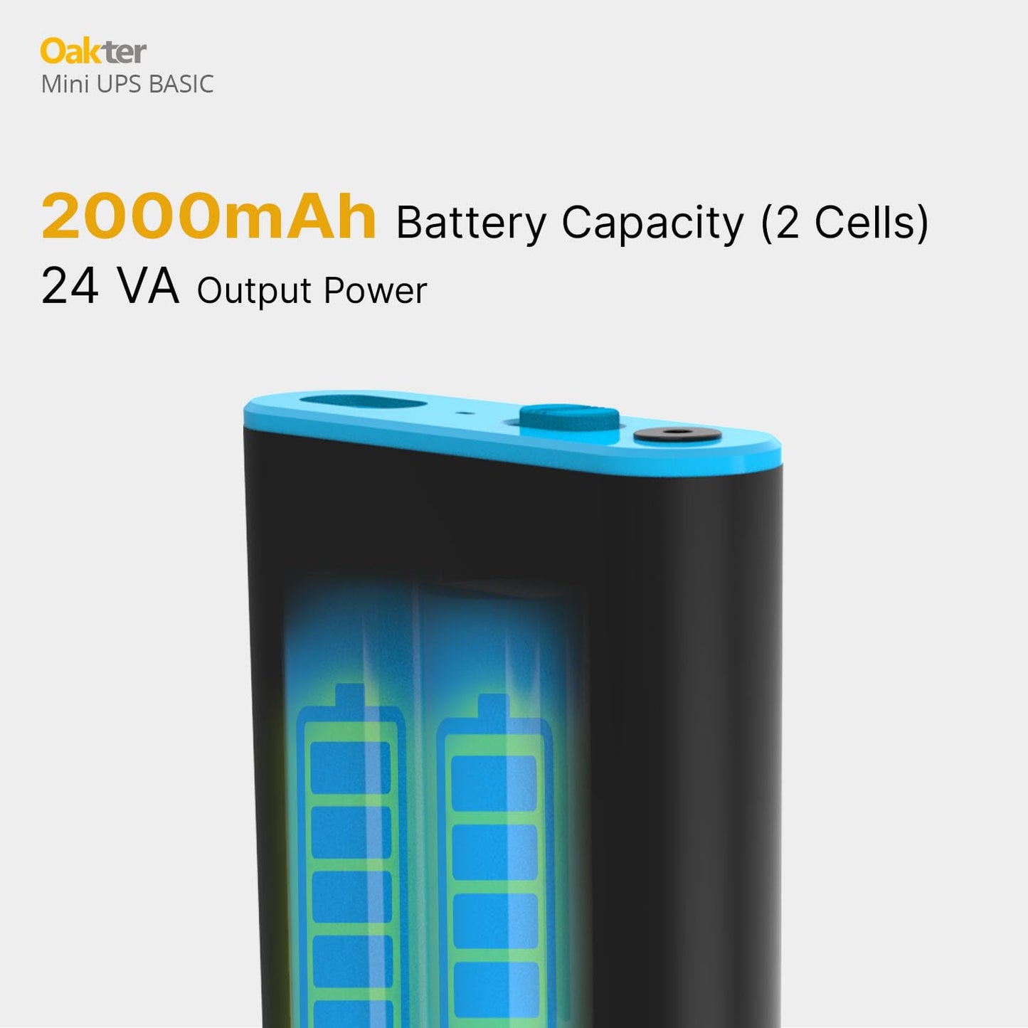 Mini UPS Basic for WiFi Router| Supports 12V-2A Routers. Backup Upto 3 Hours