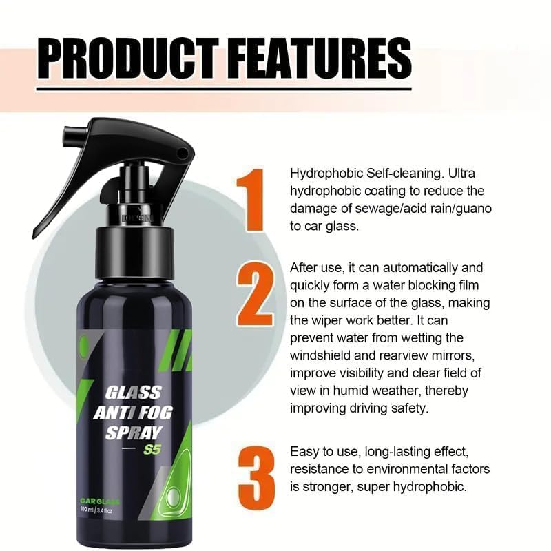 Anti Fog Hydrophobic Coating Spray + Brush