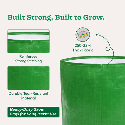 HDPE Plant Grow Bag 12x12 Inch Grow Bags – 250 GSM