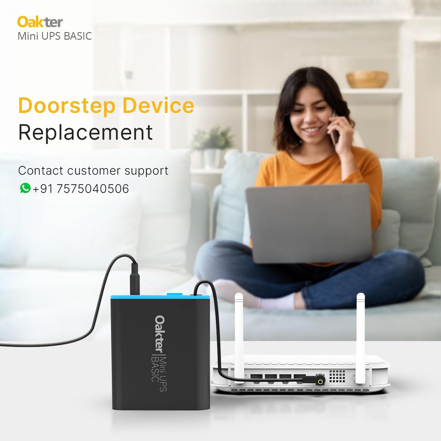 Mini UPS Basic for WiFi Router| Supports 12V-2A Routers. Backup Upto 3 Hours