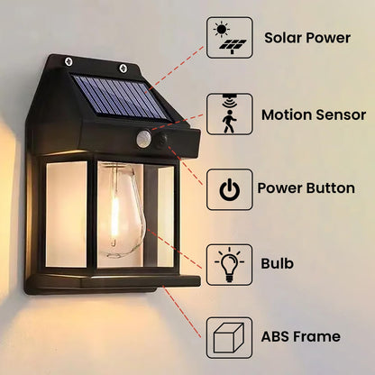 Solar Wall Lights Outdoor with Motion Sensor