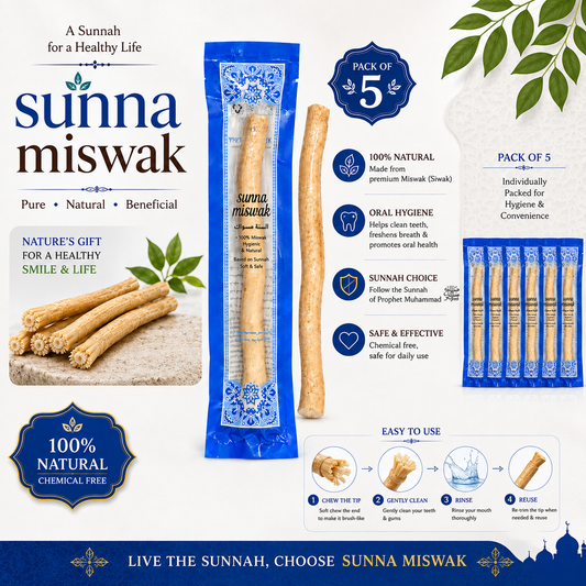 Sunna Miswak– Pack of 5