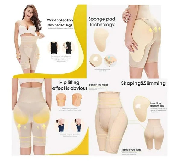 4-in-1 Body Shaper – Slims Tummy, Thighs, Hips & Back | Cool & Breathable Design