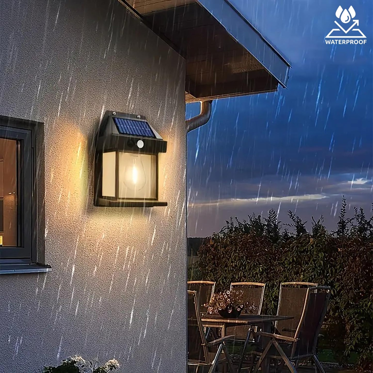 Solar Wall Lights Outdoor with Motion Sensor