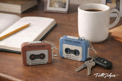 Retro Sound Voice Recorder Keychain
