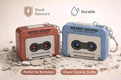 Retro Sound Voice Recorder Keychain