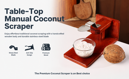 Wooden Coconut Scraper