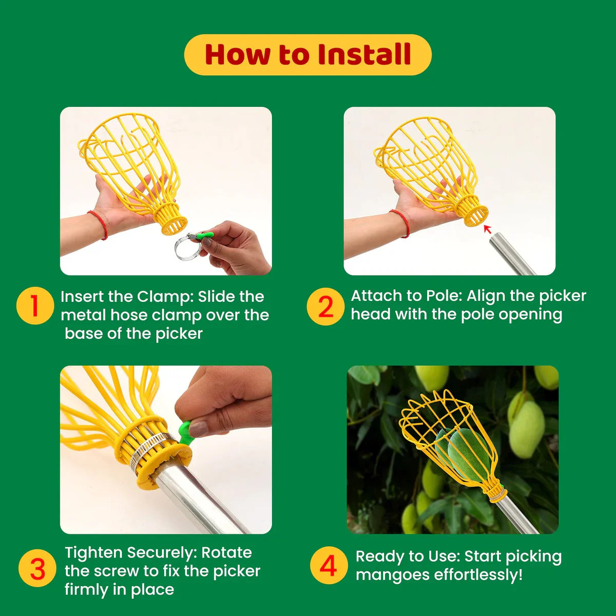 Urban Plant Fruit Picker Plucking Tool