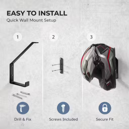 Helmet Holder Wall Mountable