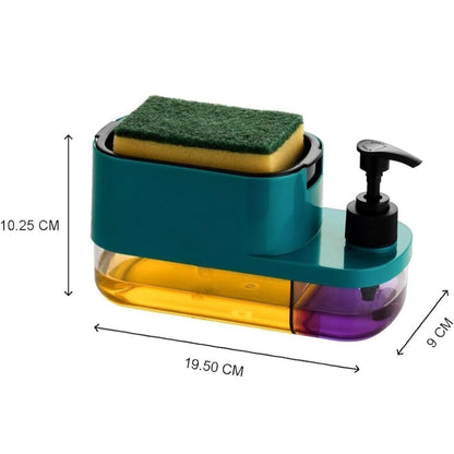 2-in-1 Kitchen Soap Dispenser with Sponge Holder